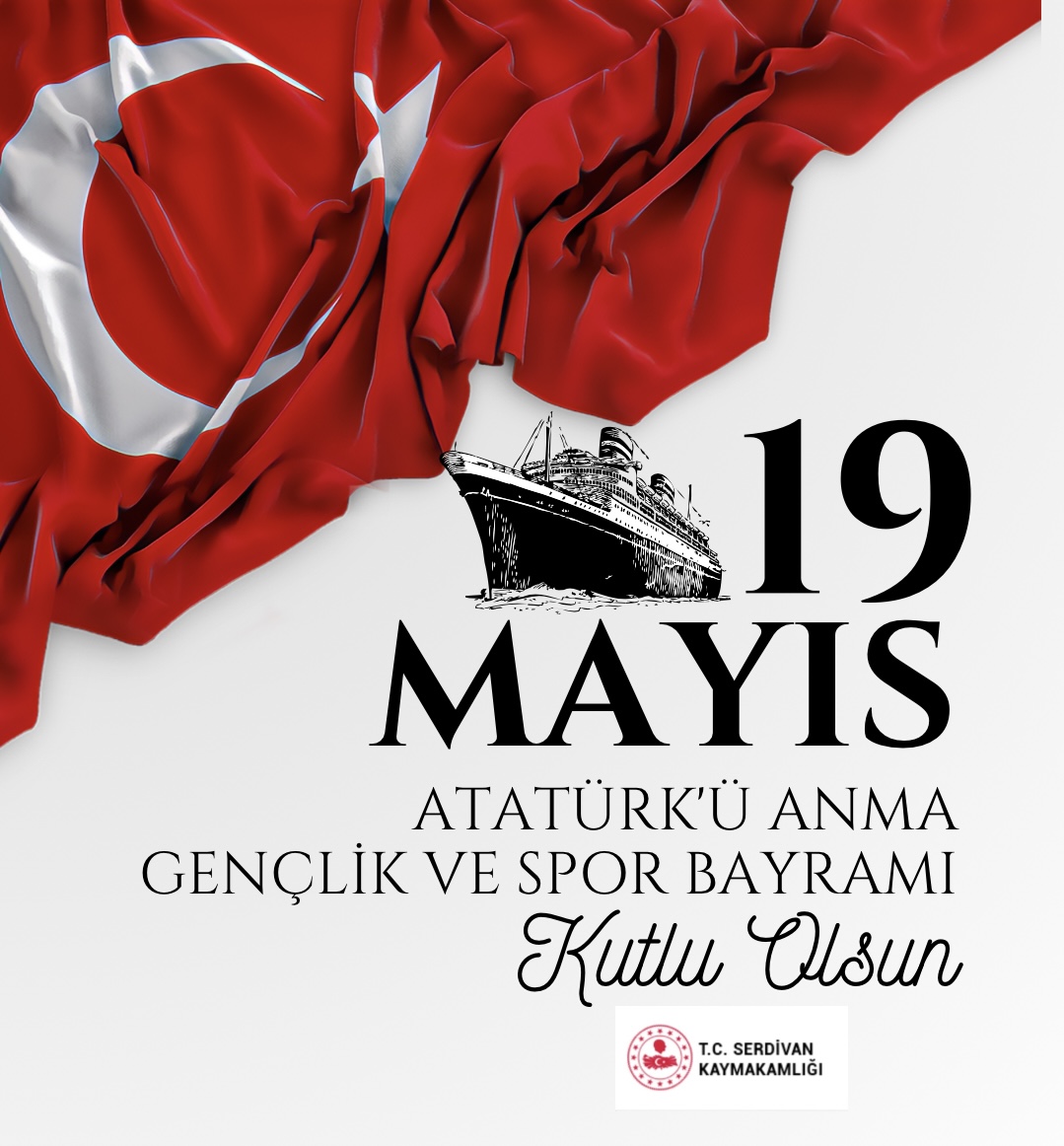 Sayın Kaymakamımız Ali CANDAN' ın 19 Mayıs Atatürk’ü Anma, Gençlik ve Spor Bayramı Mesajı