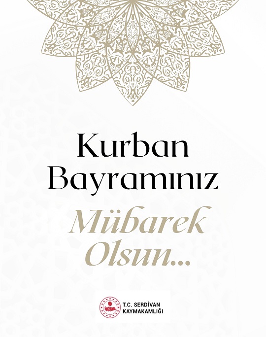 Sayın Kaymakamımız Ali CANDAN, Kurban Bayramı dolayısıyla bir mesaj yayımladılar. Sayın Kaymakamımız mesajında şu ifadelere yer verdiler;